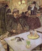 unknow artist Lautrec-s Monsieur Boileau at the Cafe Spain oil painting artist